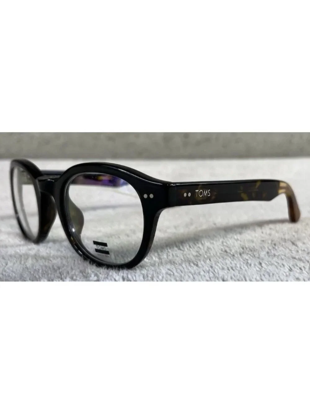 TOMS Eyewear BENFORD Dark Brown Tortoise Round Eyeglasses Frames 47-23-143